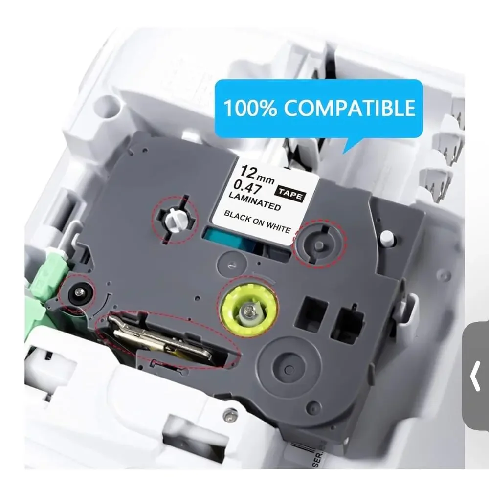 NEW SEALED 9 TZc-231 Compatible Label tape Replacement for Brothers‎ TZe-231